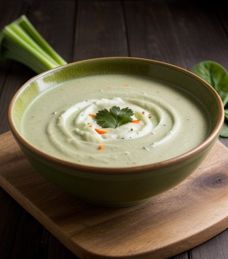 Chilled Cream of Vegetable Soup recipe image