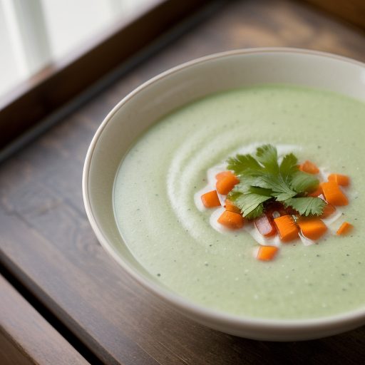 Chilled Cucumber & Bell Pepper Soup (Hh recipe image