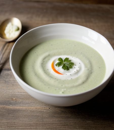 Chilled Cucumber and Bell Pepper Soup (Hh recipe image