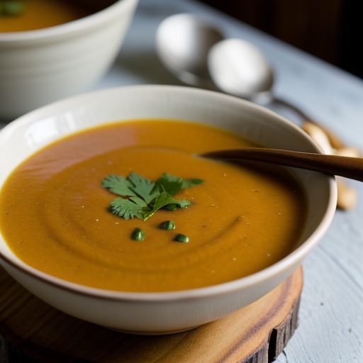 Chilled Ehu & Molokai Sweet Potato Soup recipe image