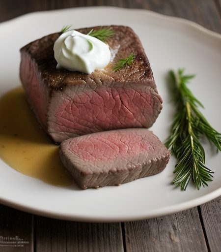 Chilled Fillet of Beef With Sour Cream recipe image