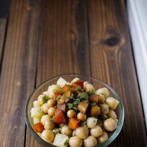 Chilled Garbanzo & Potato Salad With Onion recipe image