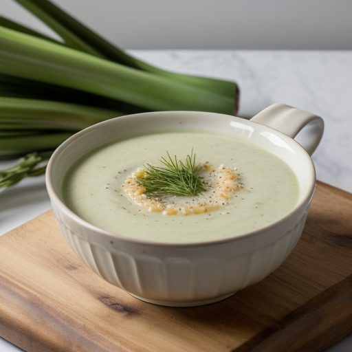 Chilled Leek & Potato Soup - Vichyssoise recipe image