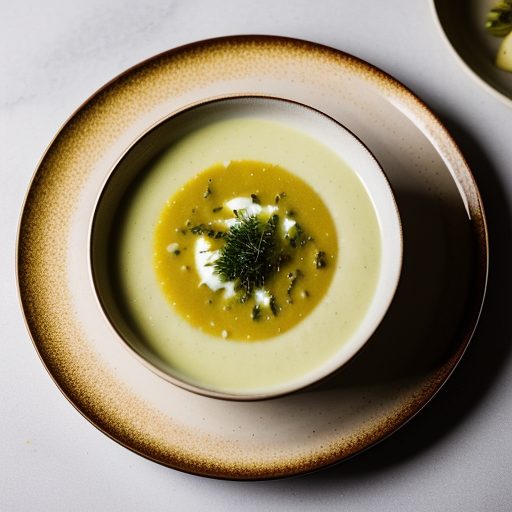 Chilled Leek and Potato Soup recipe image