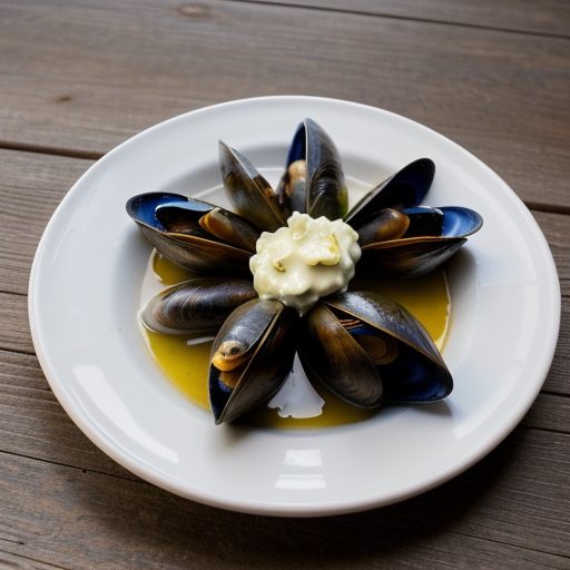 Chilled Mussels With Caper Mayonnaise recipe image
