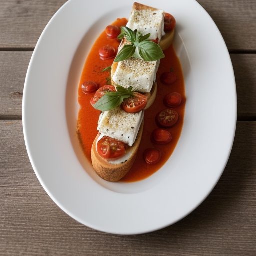 Chilled Pappa Al Pomodoro With Crab Meat Crostini recipe image