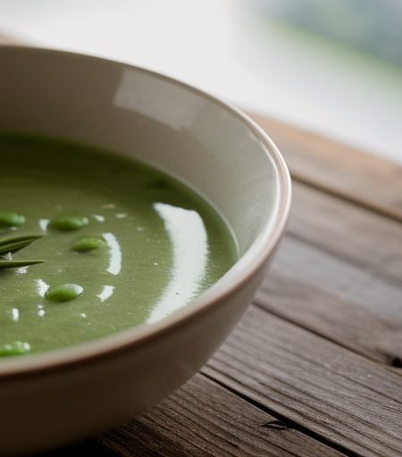 Chilled Pea Pod Soup recipe image