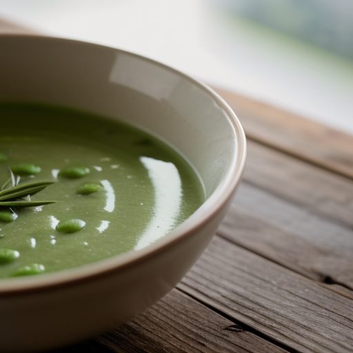 Chilled Pea Pod Soup recipe image