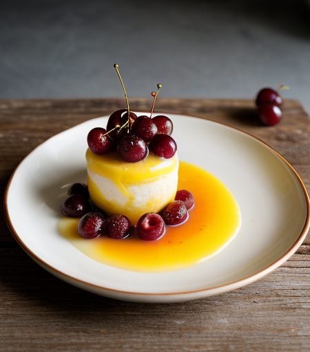 Chilled Port Wine Sabayon With Fresh Fruit - Bon Appetit recipe image