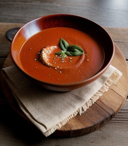 Chilled Red Pepper Soup recipe image