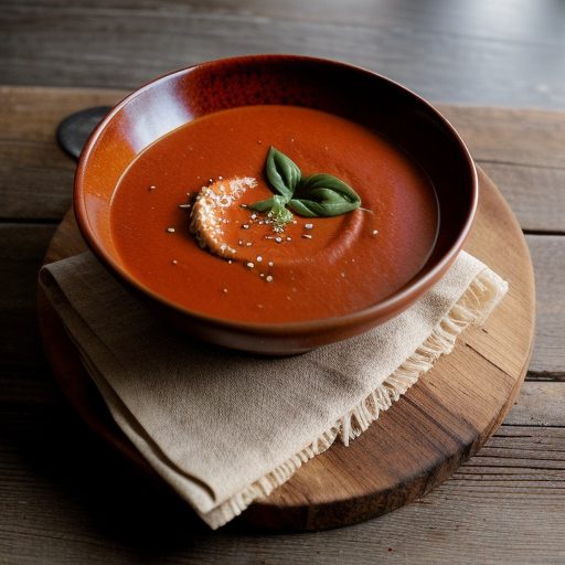 Chilled Red Pepper Soup recipe image