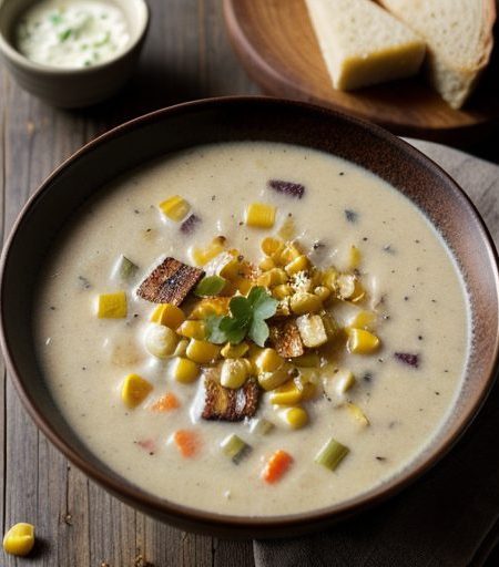 Chilled Roasted Corn Chowder recipe image