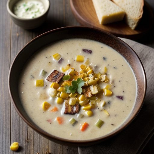 Chilled Roasted Corn Chowder recipe image