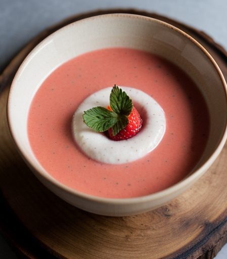 Chilled Strawberry Soup recipe image