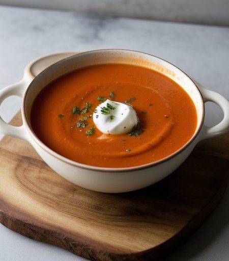 Chilled Tomato Carrot Soup recipe image
