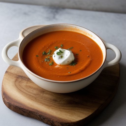 Chilled Tomato Carrot Soup recipe image