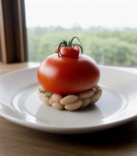 Chilled Tomatoes Stuffed With White Beans And recipe image