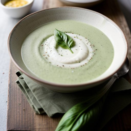 Chilled Zucchini-Basil Soup recipe image