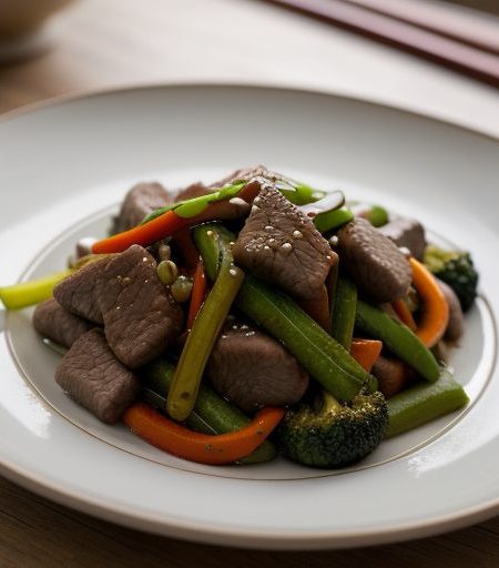 Chinese Beef Stir-Fry W/Vegetables recipe image