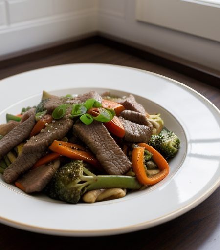 Chinese Beef Stir-Fry With Vegetables recipe image