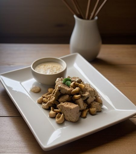 Chinese: Chicken Chunks With Peanuts in Spicy recipe image