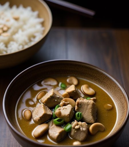 Chinese: Chicken Chunks With Peanuts in Spicy Sauce recipe image