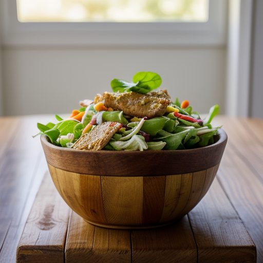 Chinese Chicken Salad in Wun Tun Baskets recipe image