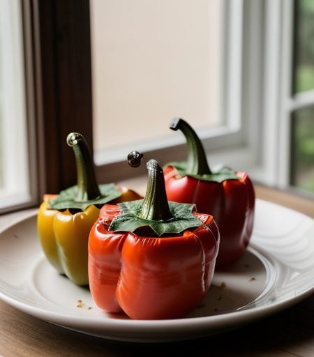 Chinese Chicken-Stuffed Peppers recipe image
