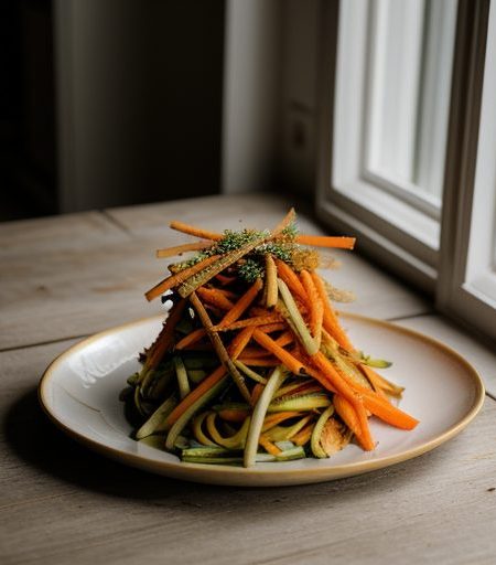 Chinese: Cold Shredded Vegetables With Chicke recipe image