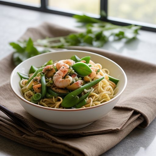 Chinese Pasta Salad With Shellfish recipe image