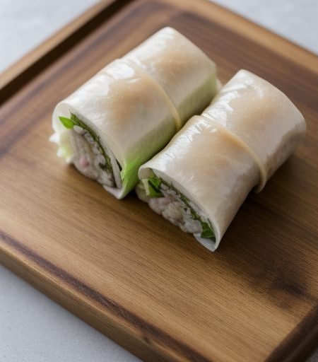 Chinese Pork-Lettuce Rolls recipe image