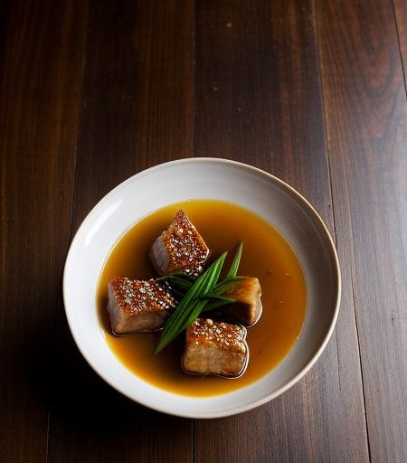 Chinese: Pork in Plum Sauce (Mwei Jiong Yoke recipe image