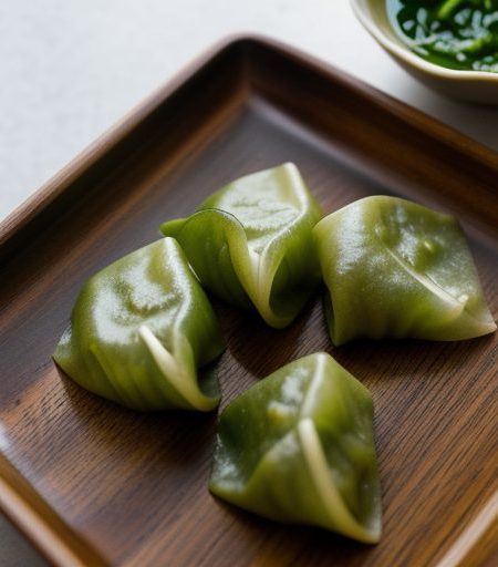 Chinese Pot Stickers With Sesame Soy Dipping Sauce recipe image