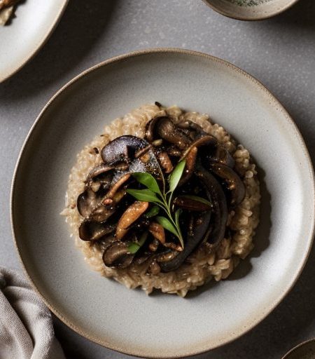 Chinese Risotto With Shiitake Mushrooms recipe image