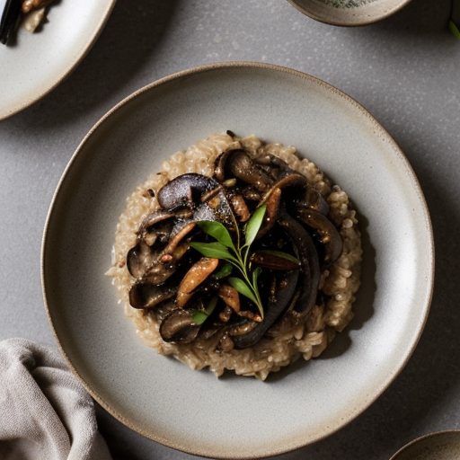 Chinese Risotto With Shiitake Mushrooms recipe image