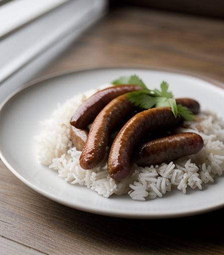 Chinese Sausage & Rice recipe image