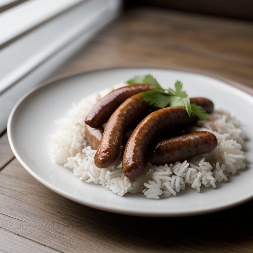 Chinese Sausage & Rice recipe image