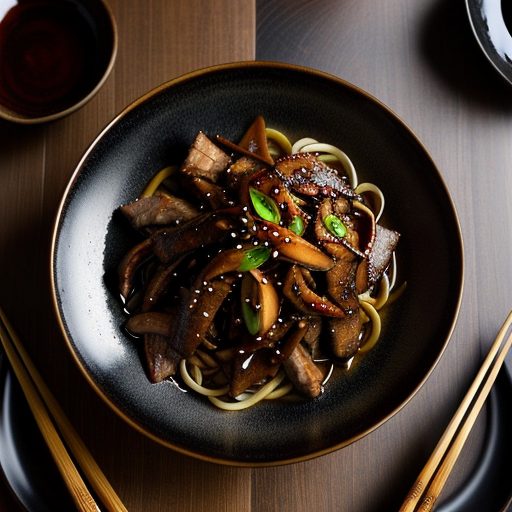 Chinese: Spicy Pork Strips With Black Fungus recipe image
