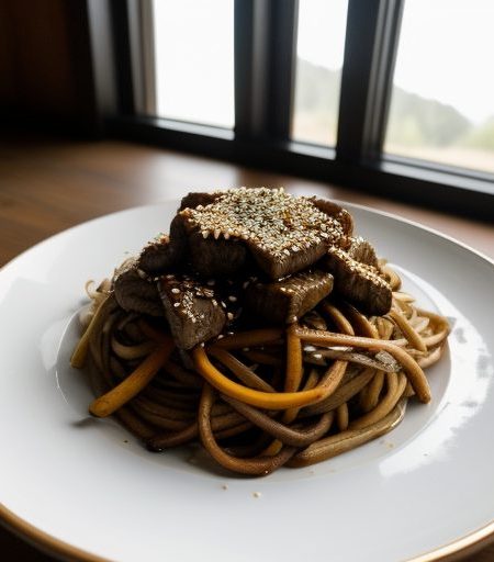 Chinese: Spicy Sesame Beef Stir-Fry recipe image