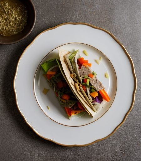 Chinese Style Beef & Vegetable Wrap-Ups recipe image