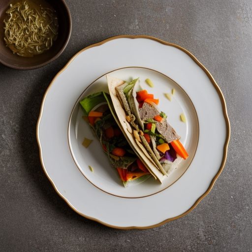 Chinese Style Beef & Vegetable Wrap-Ups recipe image