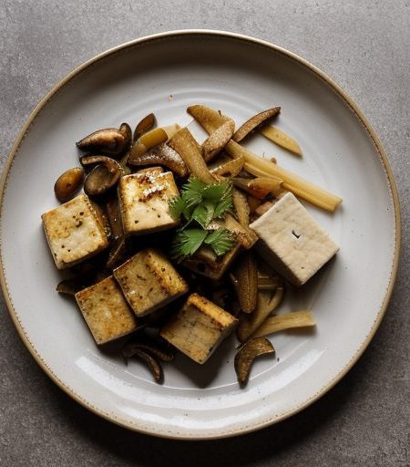 Chinese Style Sauteed Firm Tofu recipe image
