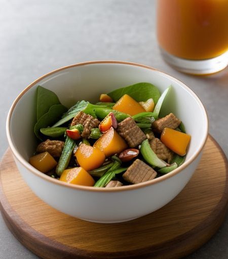 Chinese Sweet & Sour Pork Salad recipe image