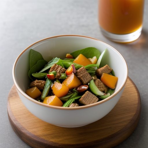 Chinese Sweet & Sour Pork Salad recipe image