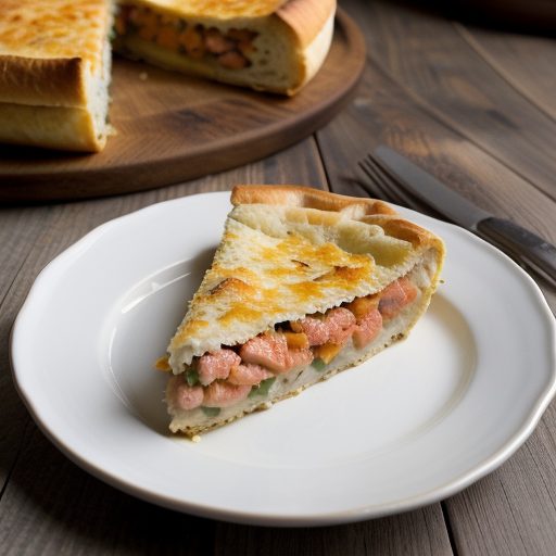 Chive Croute With Tomato & Cheese recipe image