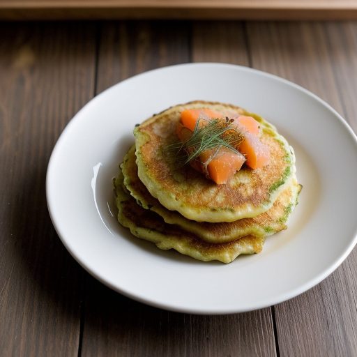 Chive Potato Pancakes With Smoked Salmon & Go recipe image