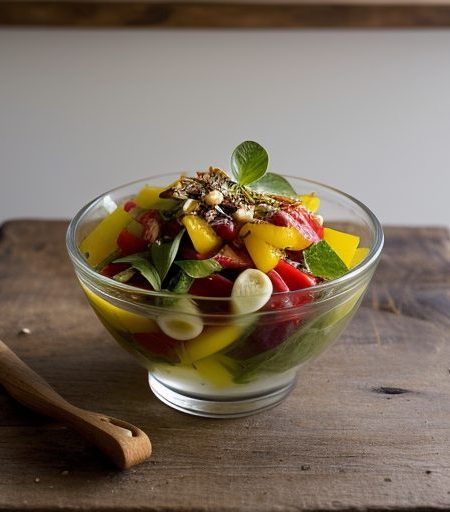 Chlada Felfa or Pepper Salad With Preserved Lemon recipe image