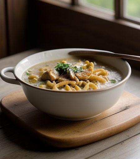 Chlcken Soup WLTH Spaetzle recipe image