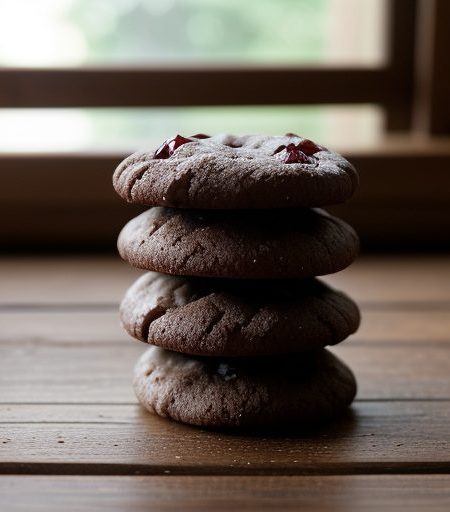 Choc-Cherry Thumbprint Cookies recipe image