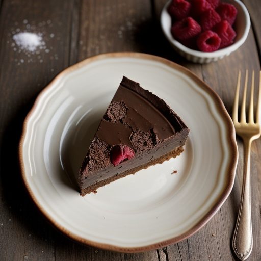 Choc. Hazelnut Mascarpone Torte W/Raspberries I recipe image
